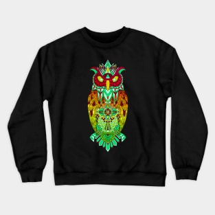 red bright night owl ecopop Crewneck Sweatshirt